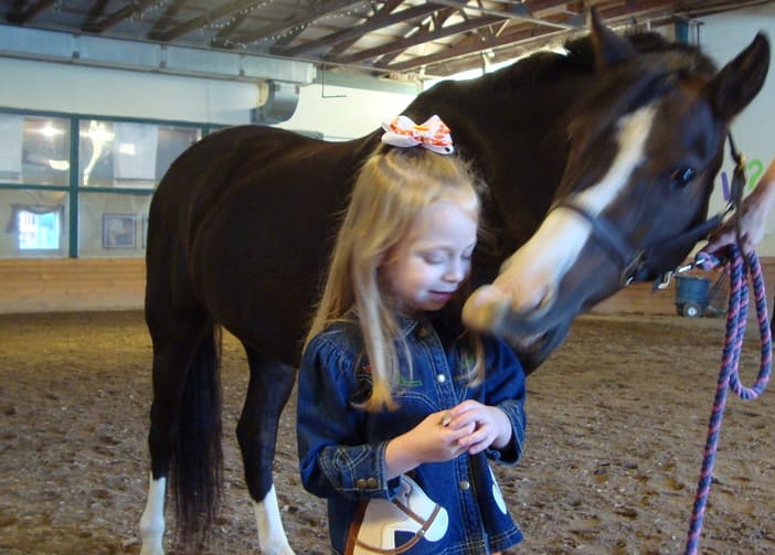 Bridget and FairyTale nuzzle